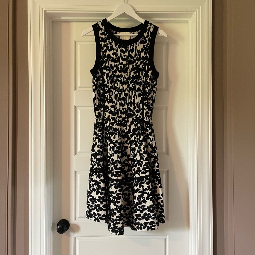 Kate Spade Black and White Floral Mini Dress